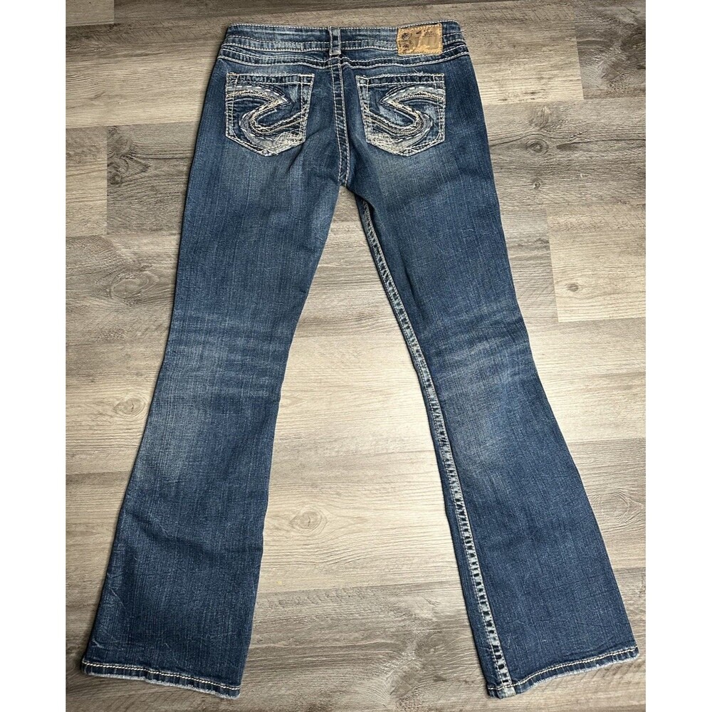 Silver Jeans Co. Suki Surplus Mid-Rise Curvy Bootcut Jeans - Size 29x30